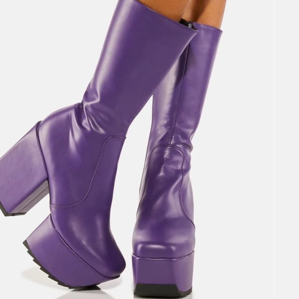 💜HOST PICK💜 Lamoda Purple Magnolia Platform Boots from Dolls Kill size 6